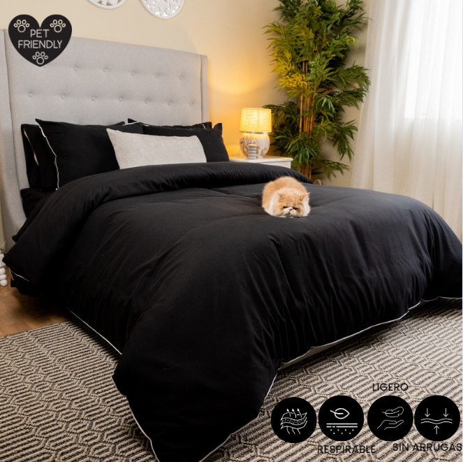 Duvet Cover Negro - Colección Terra