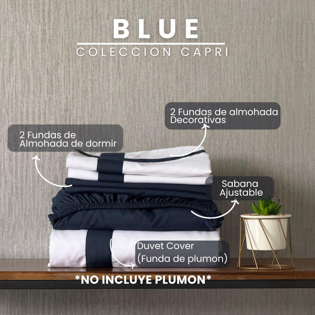Set Duvet Cover Blue  + Envío Gratis - Colección Capri
