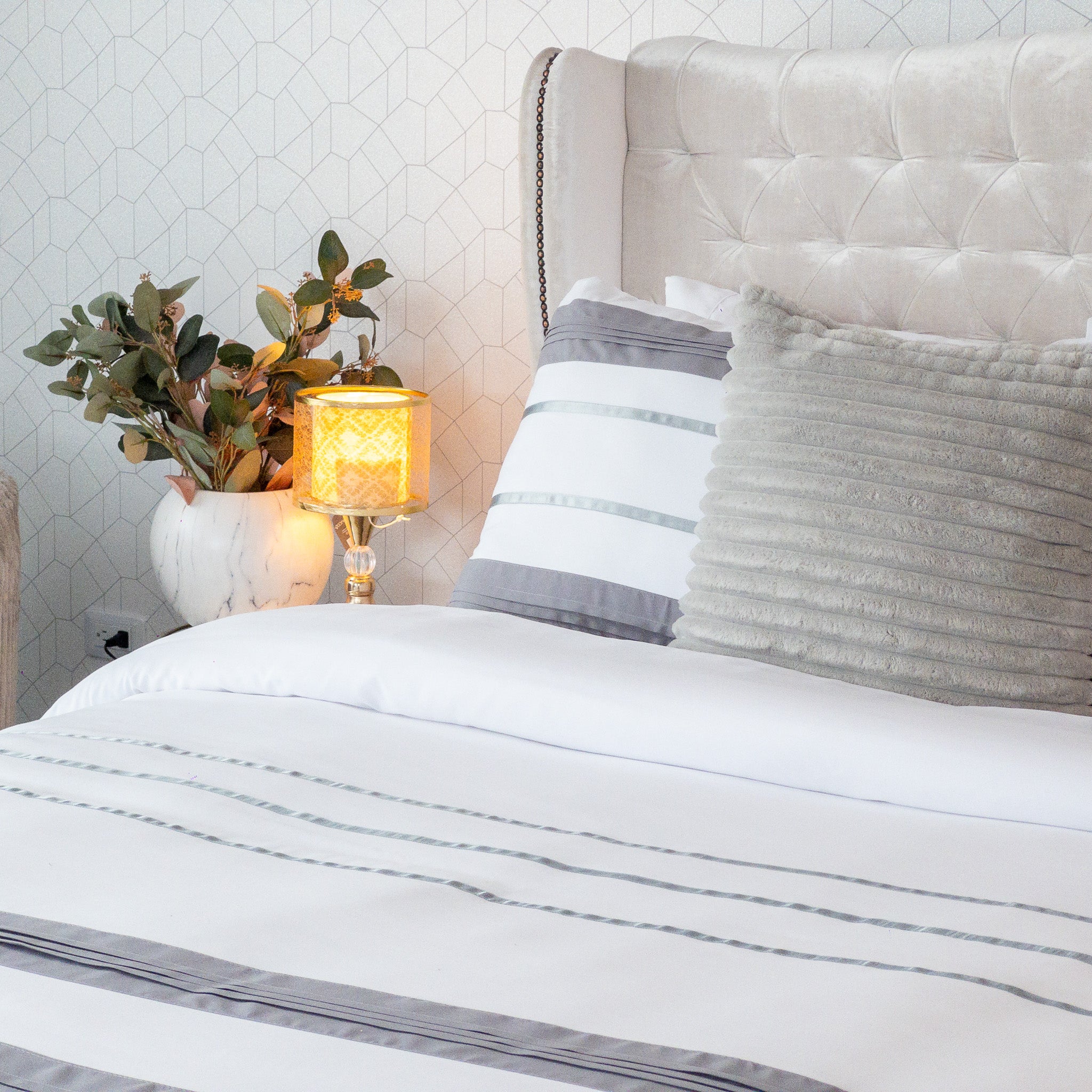 Set Duvet Cover Grey - Armonia