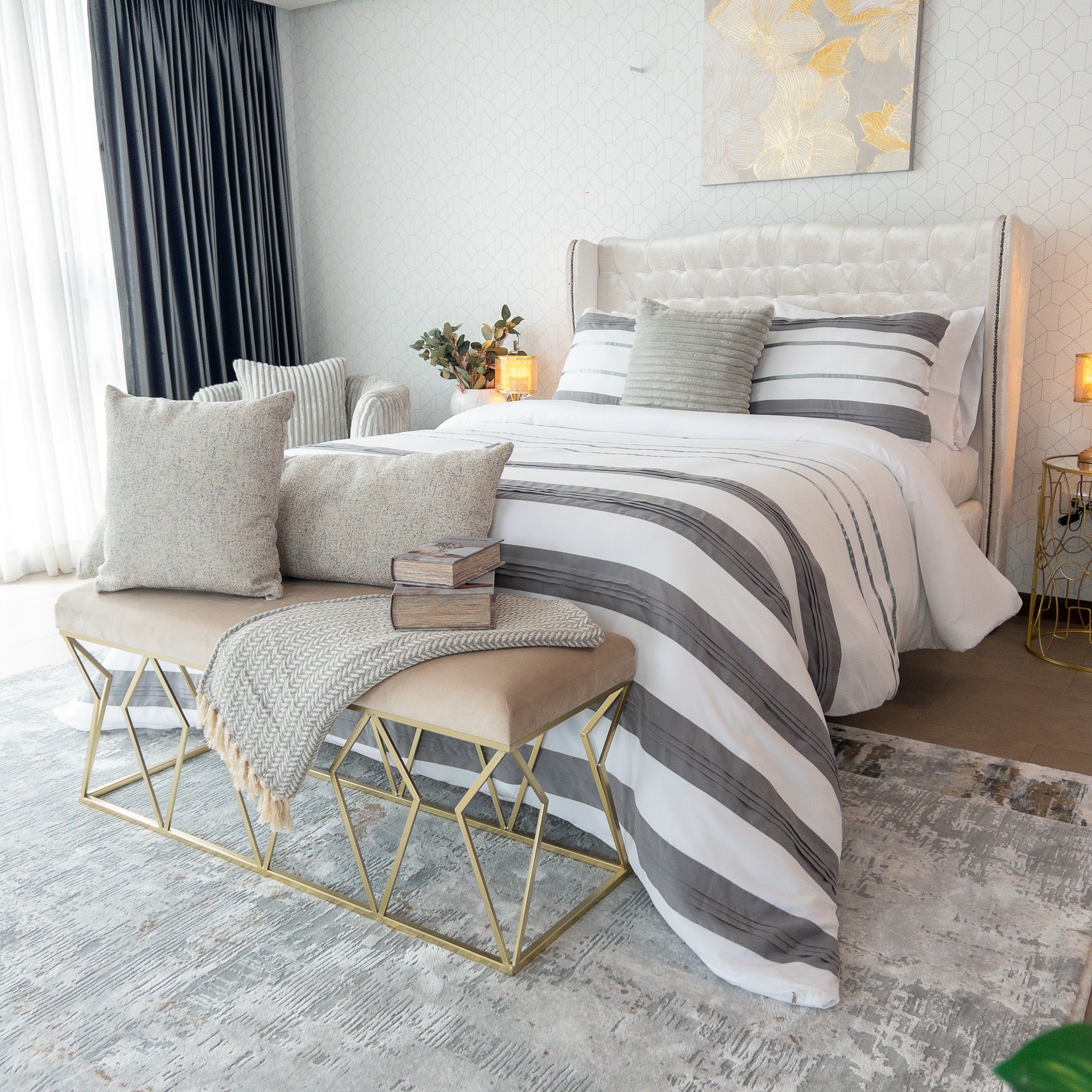 Set Duvet Cover Grey - Armonia