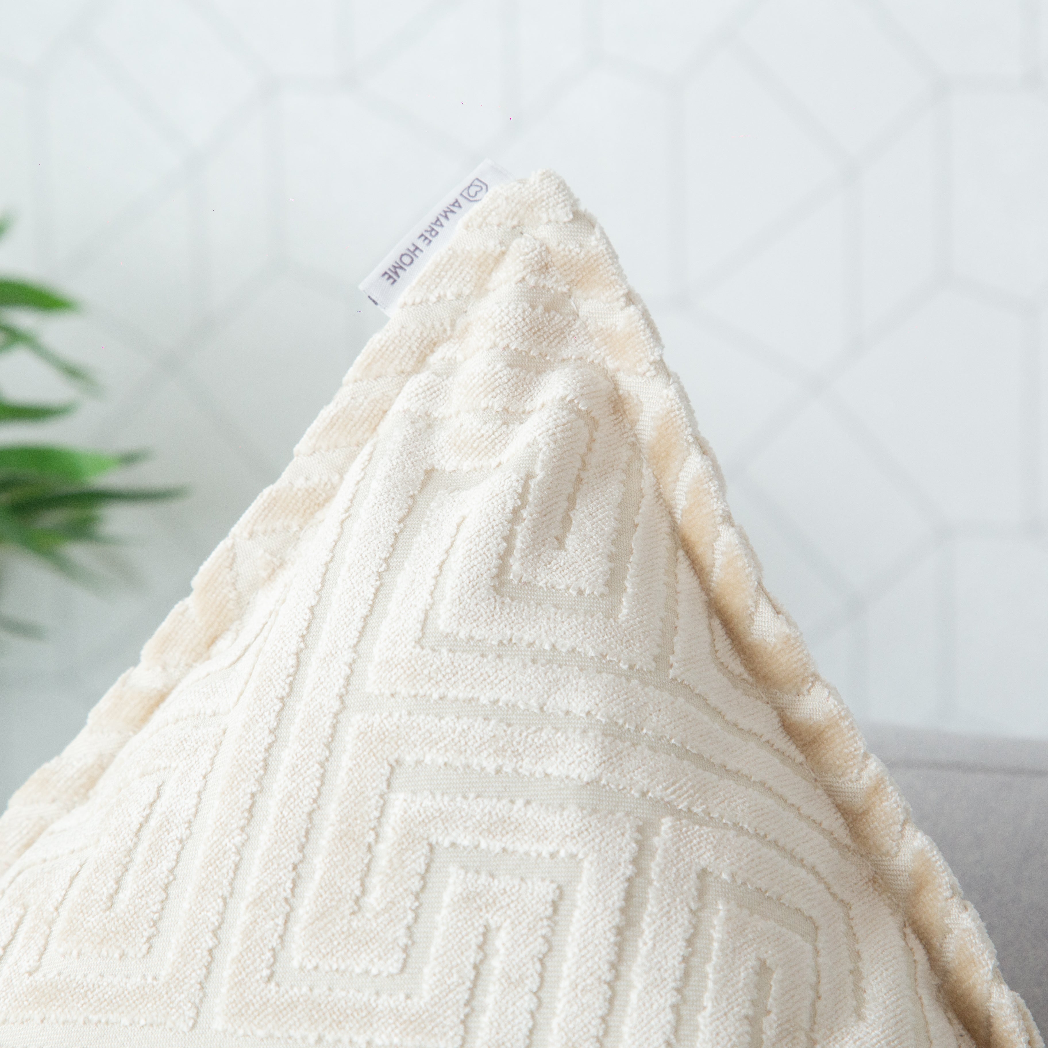 Cojín Decorativo Beige - Colección Velvet Mosaic