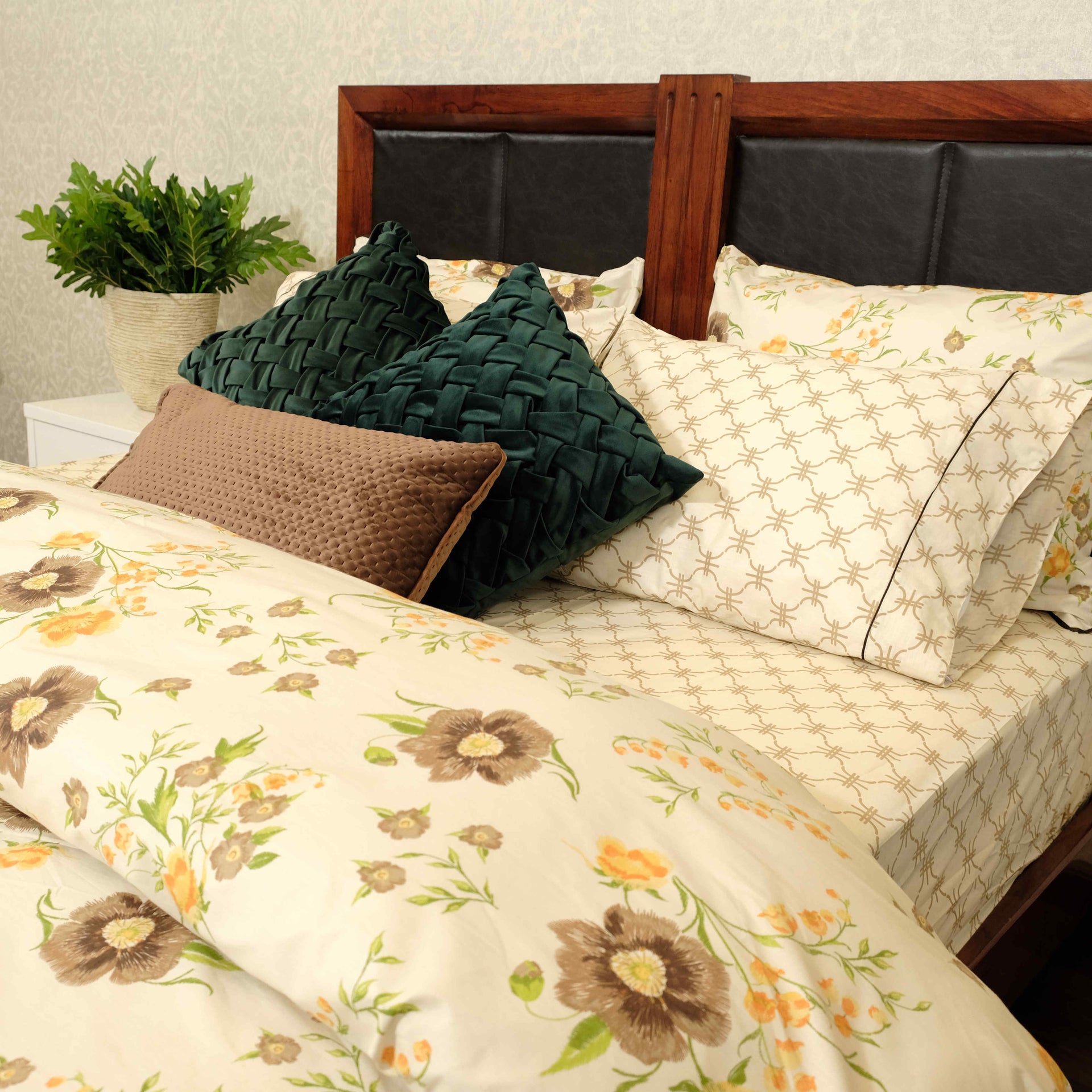 Outlet Set Cover Botánica Orange