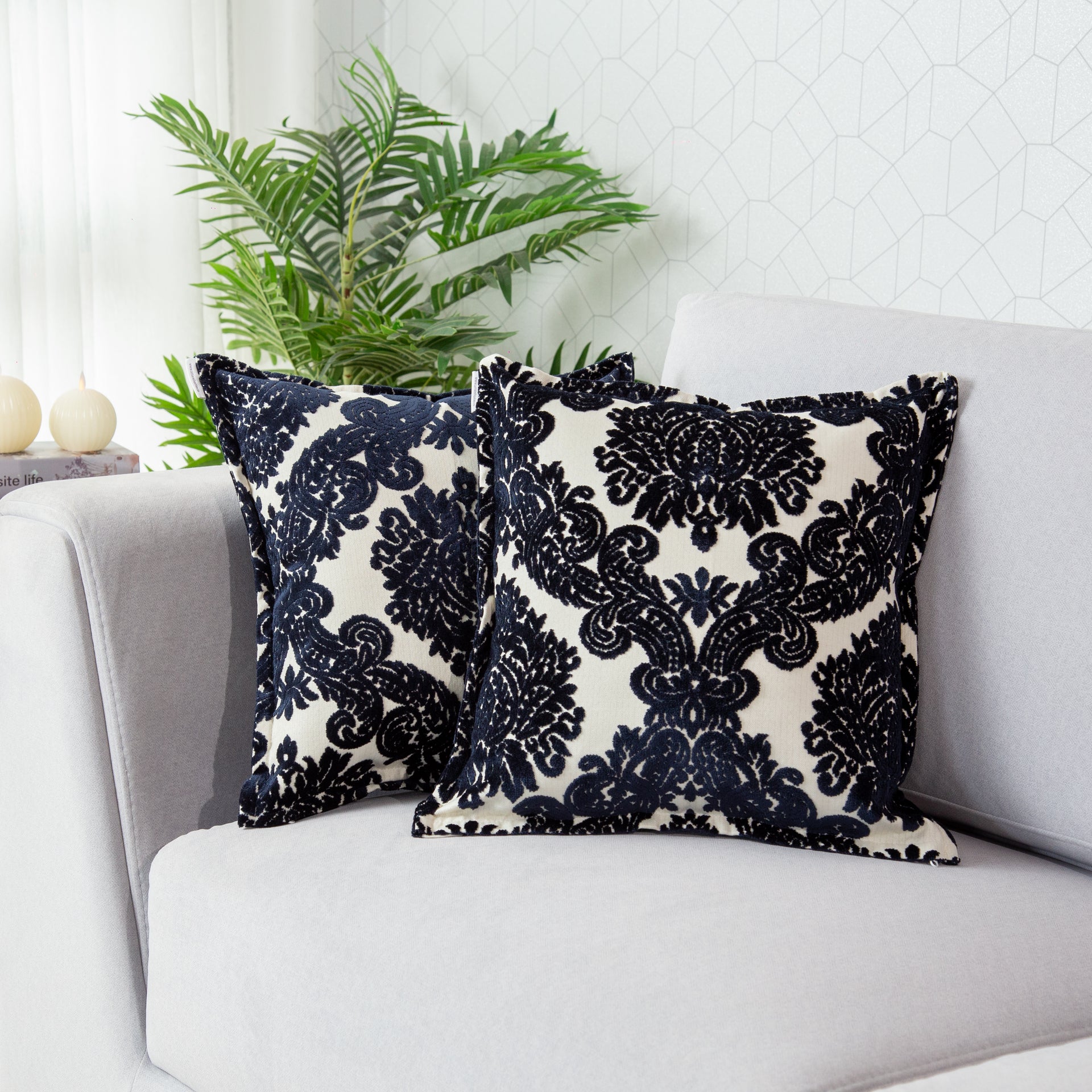 Cojín Dark Blue 45 cm x 45 cm - Colección Edén