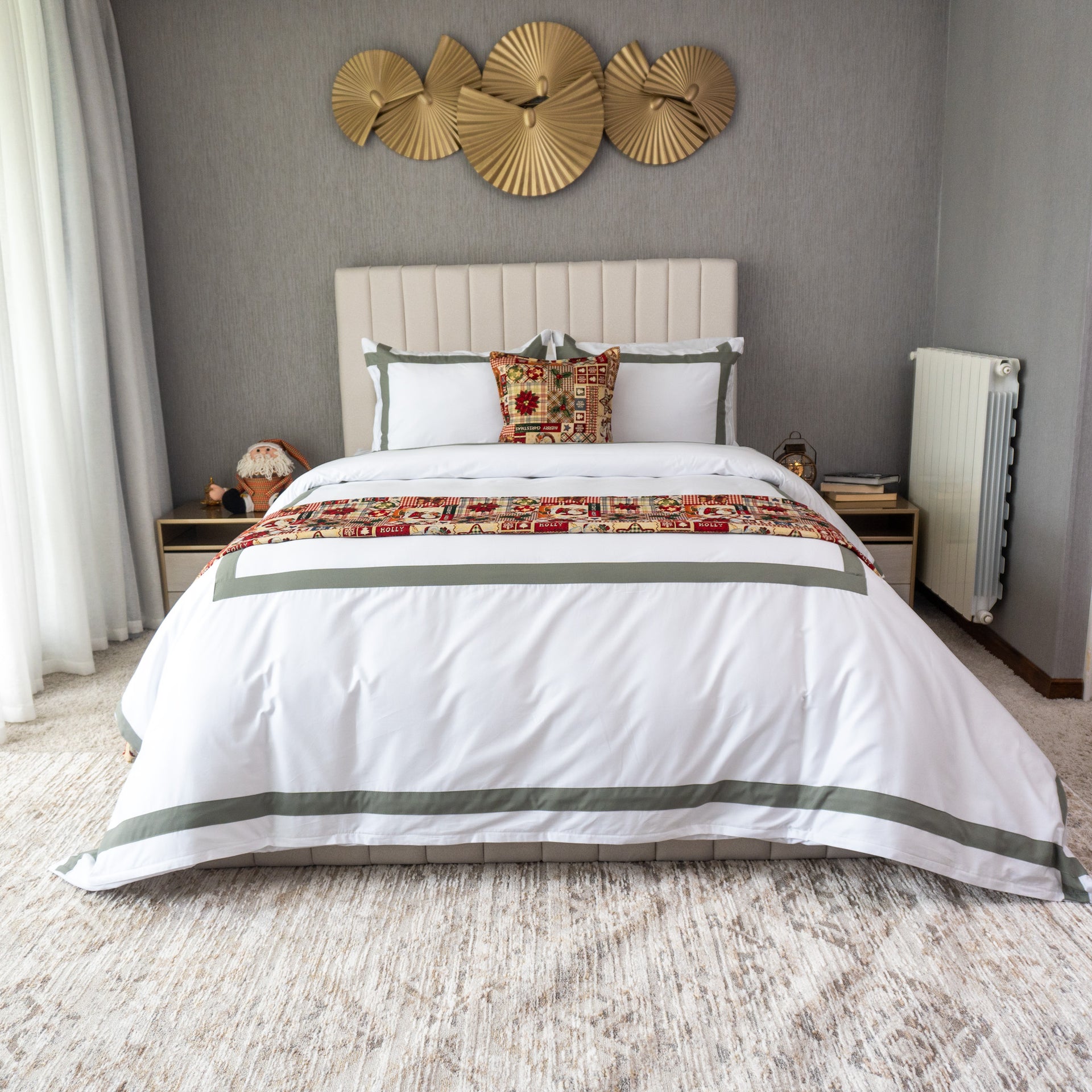 Pie de cama Navideño Merry Chritsmas - Colección Navideña