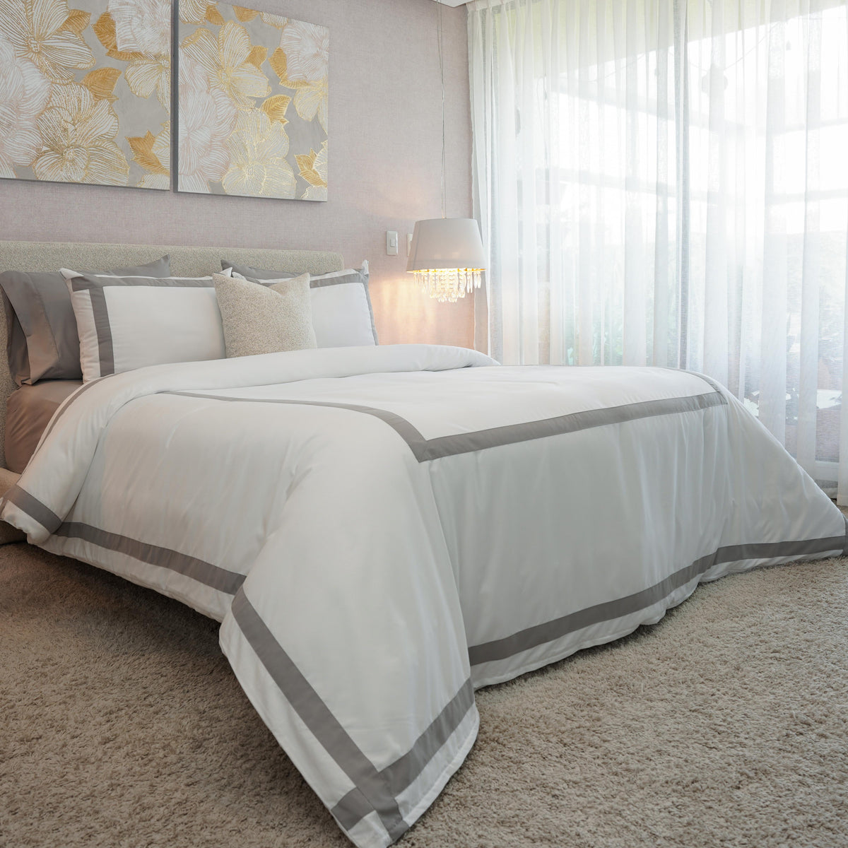 Set Duvet Cover Silver + Envío Gratis - Colección Capri
