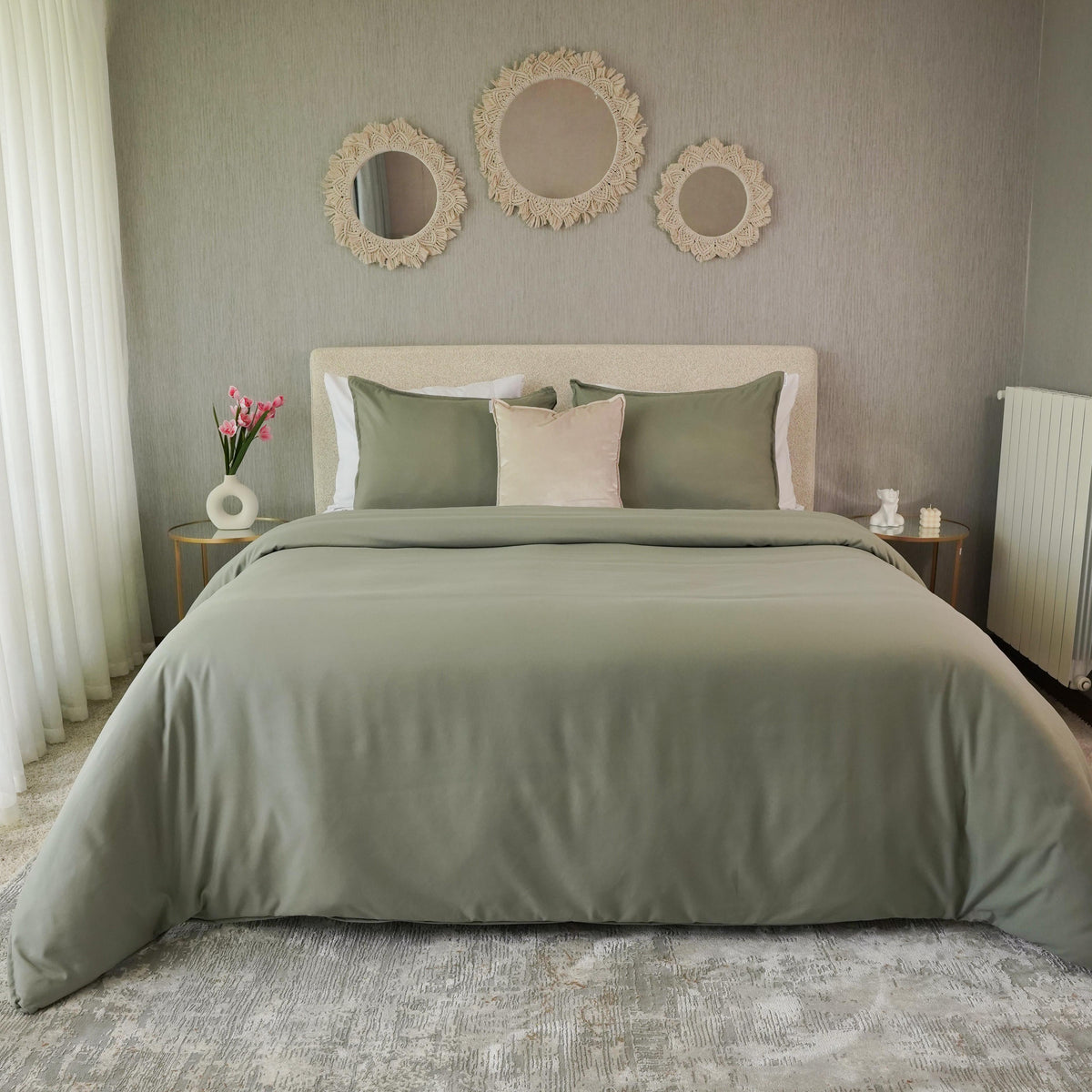 Combo Salvia: Plumón + Duvet Cover + Juego de Sábanas + Cojín REGALO + ENVÍO GRATIS