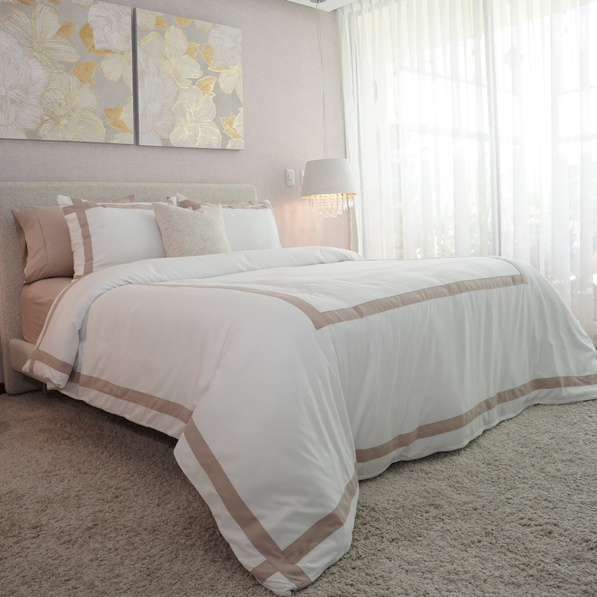 Set Duvet Cover Mocca + Envío Gratis - Colección Capri