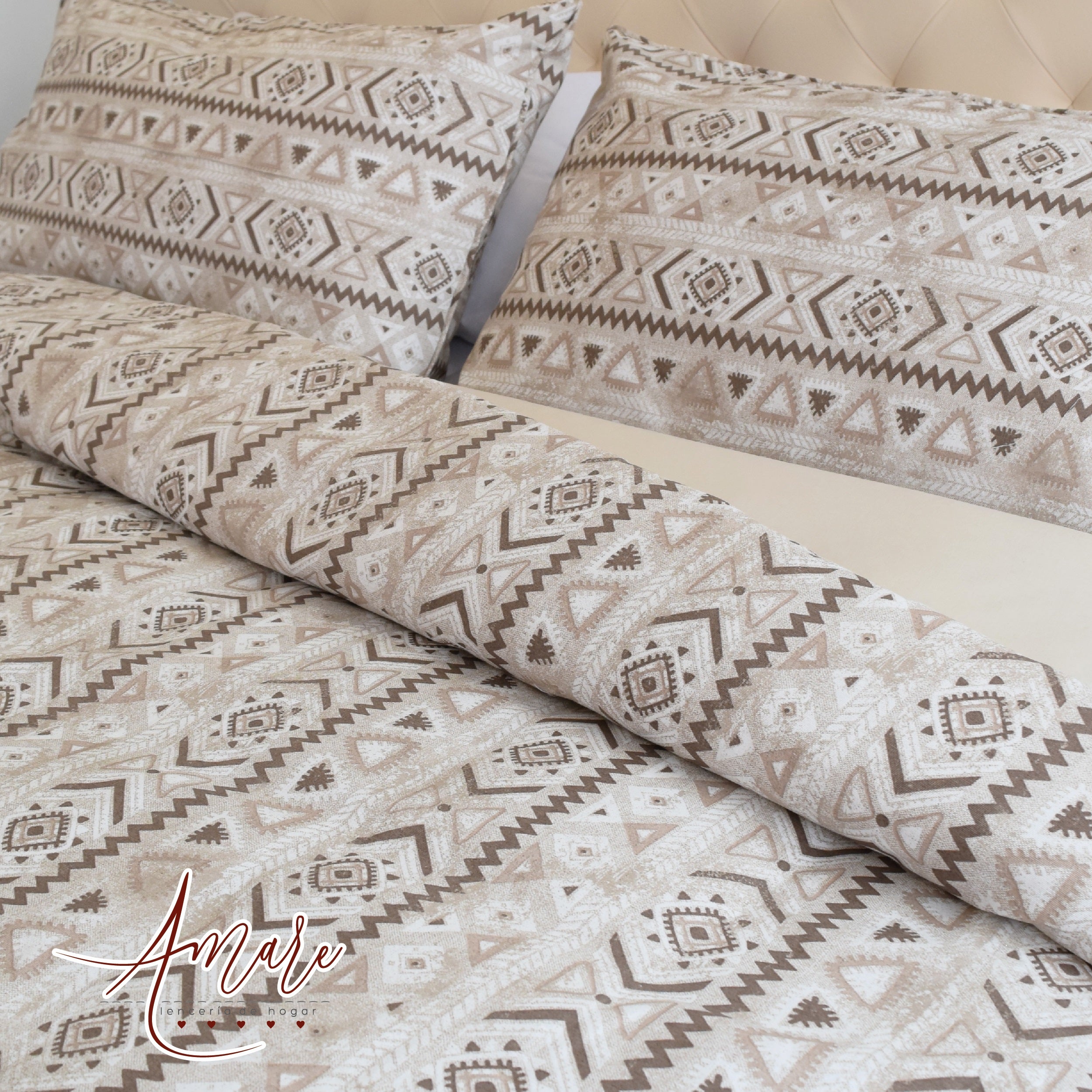Outlet Cover ZigZag Beige - Colección Etno