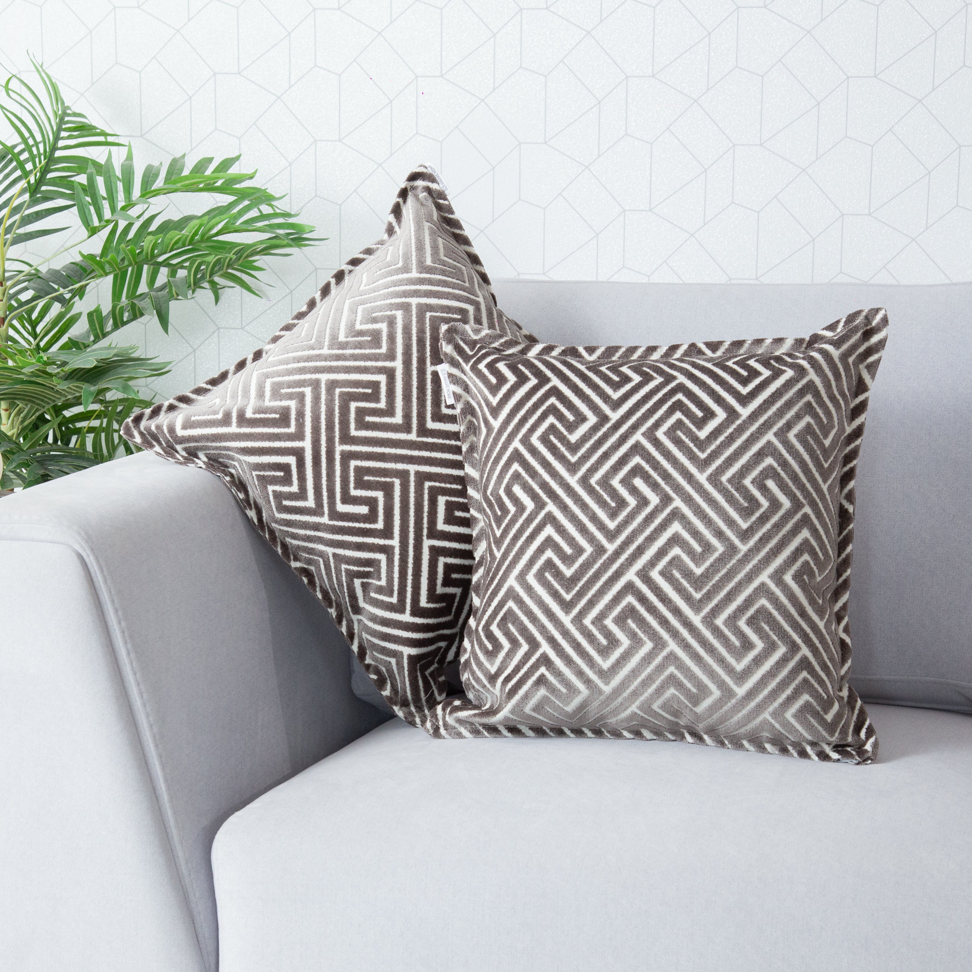 Cojín Decorativo Grey - Colección Velvet Mosaic