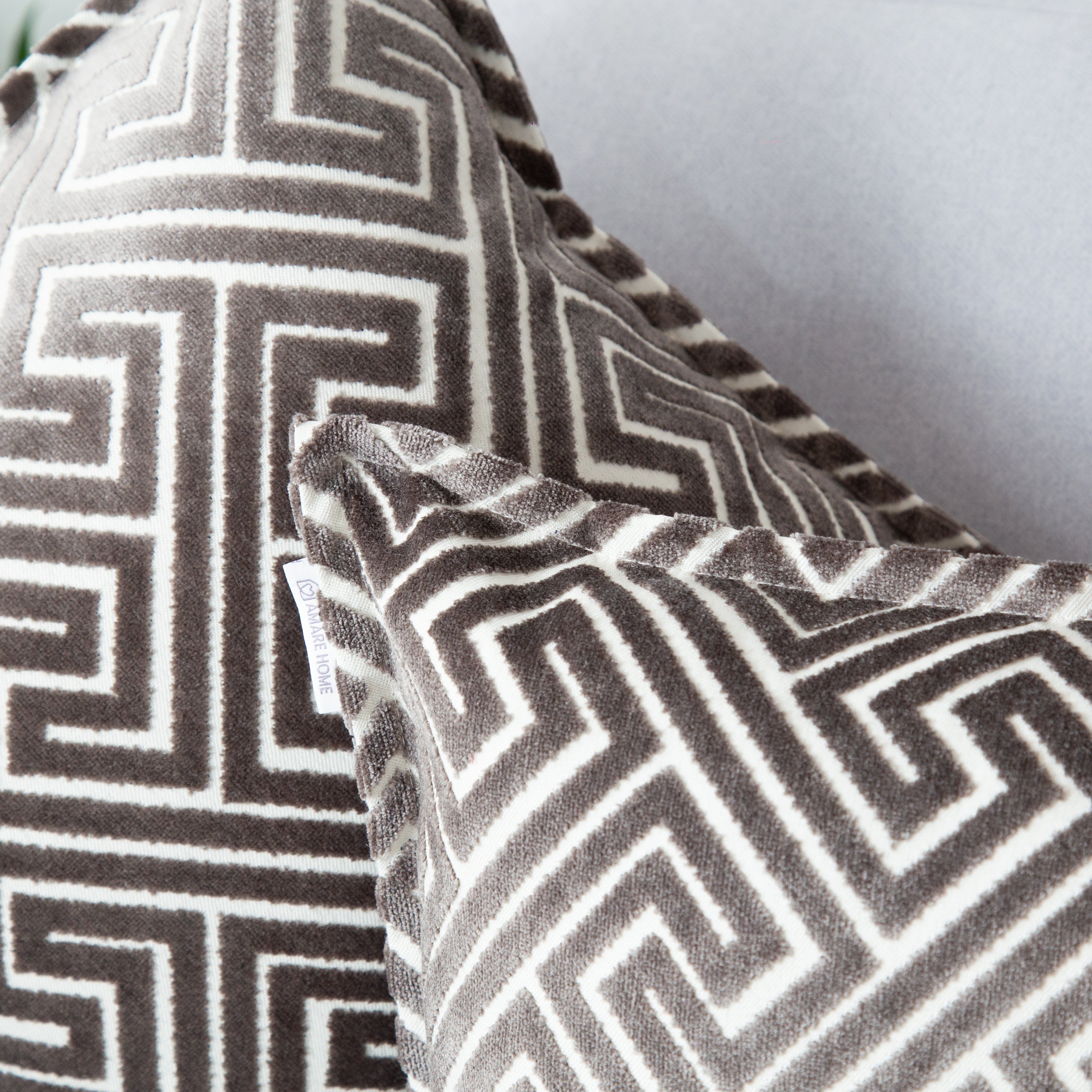 Cojín Decorativo Grey - Colección Velvet Mosaic