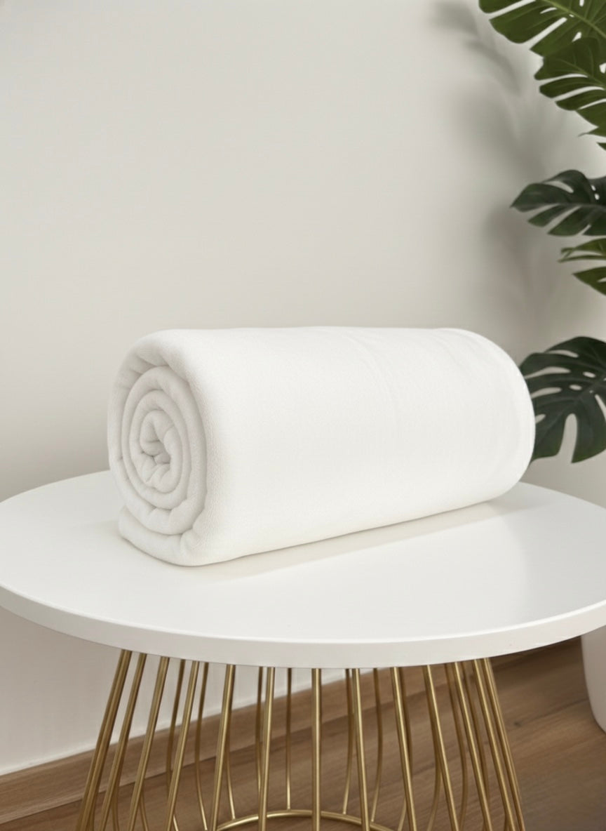 FRAZADA WHITE COLECCIÓN AMBAR