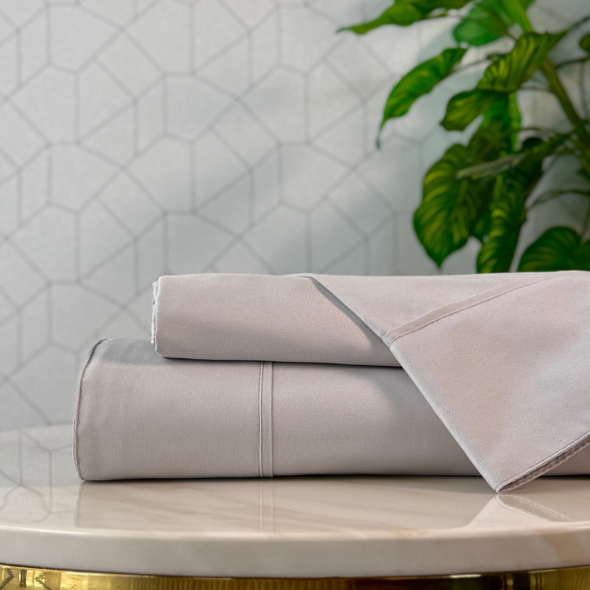 Juego de Sábanas gris Perla - Colección Pastello