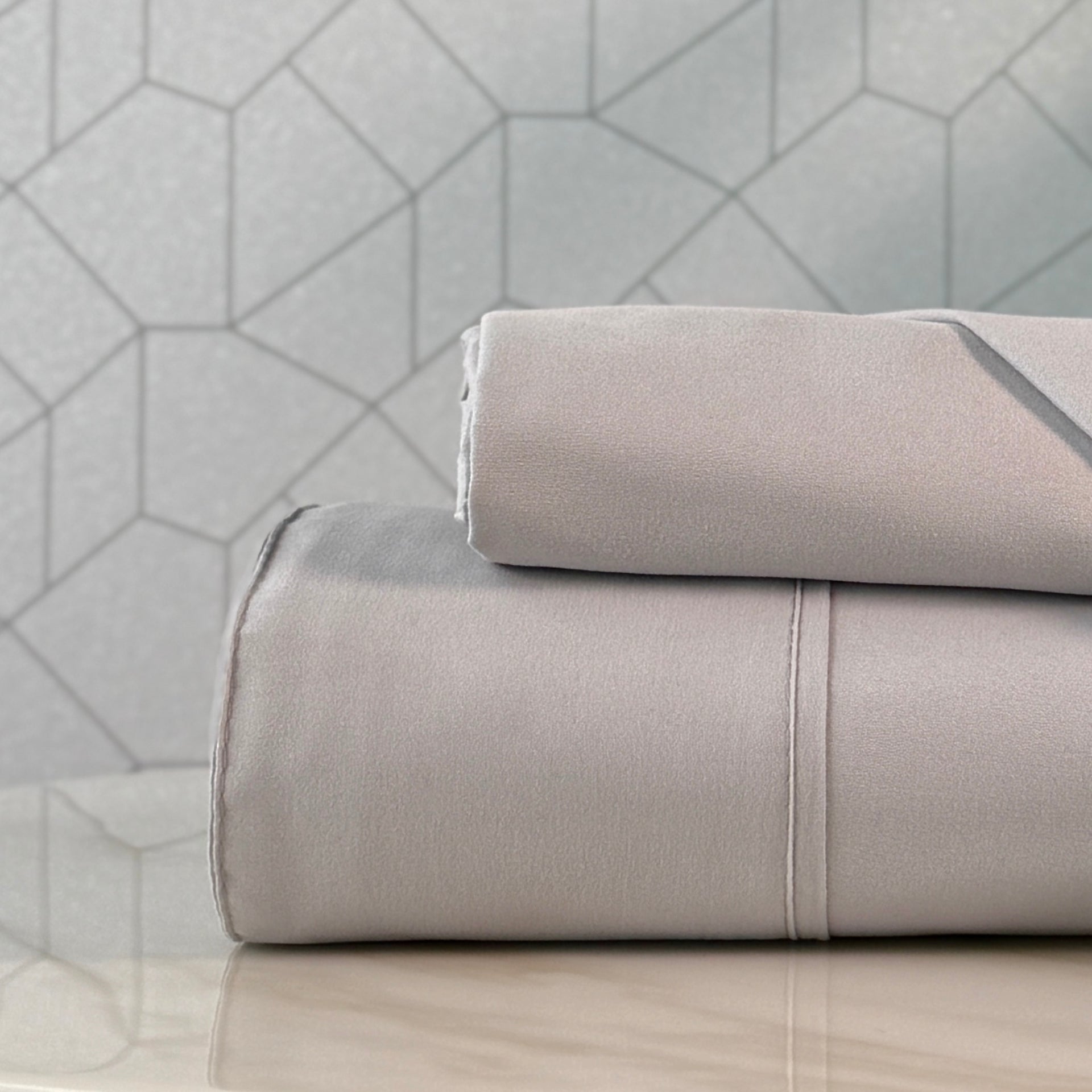 Juego de Sábanas gris Perla - Colección Pastello