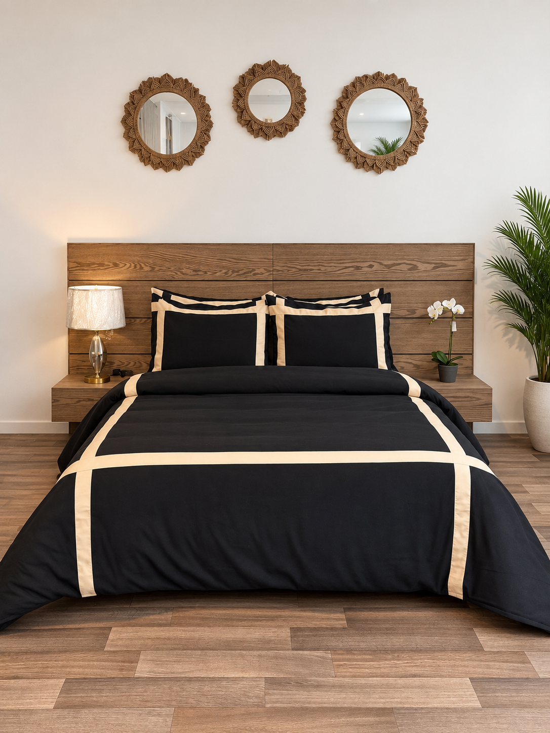Set Duvet Cover Negro - Colección Día y Noche