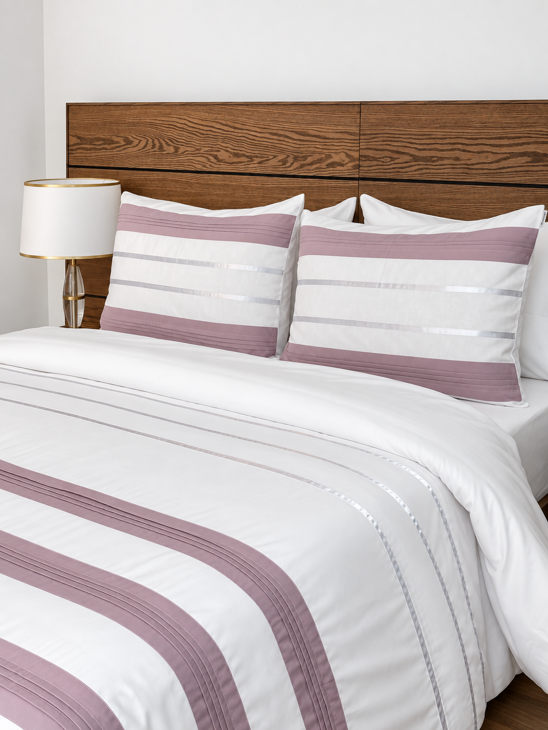 Set Duvet Cover Blanco Malva- Armonia