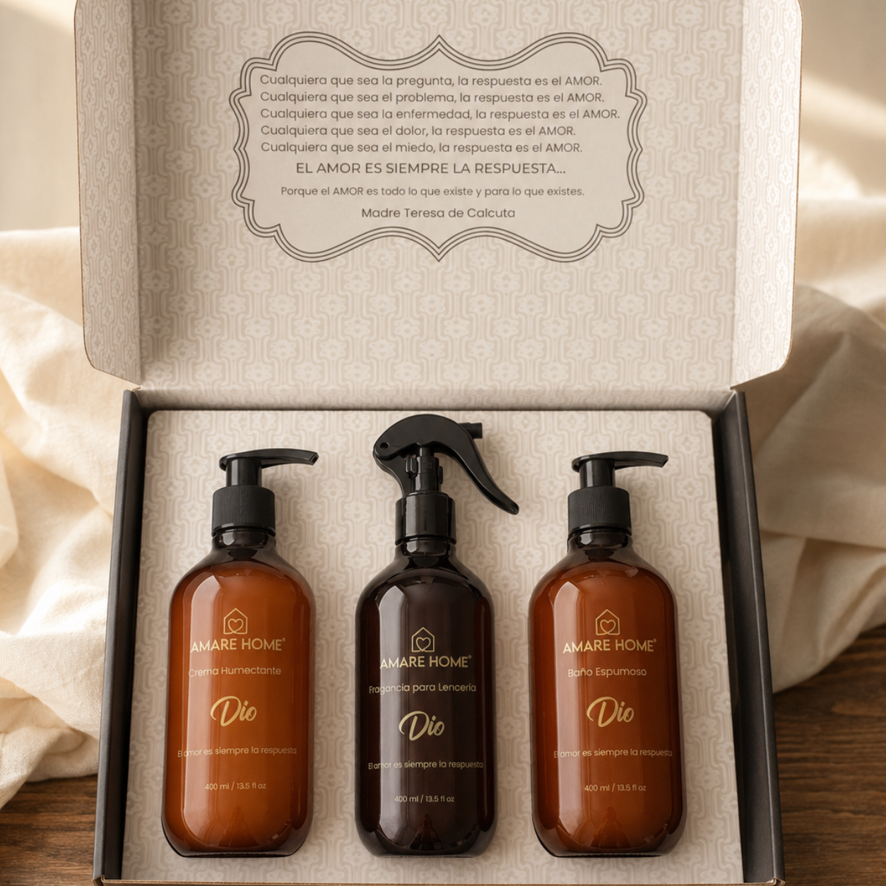 Kit de cuidado personal Dio - Fragancia, Jabon Humectante y Crema Humectante - Envío Gratis