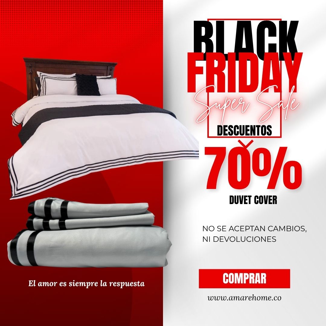 Outlet  Duvet Cover Black - Colección Luar