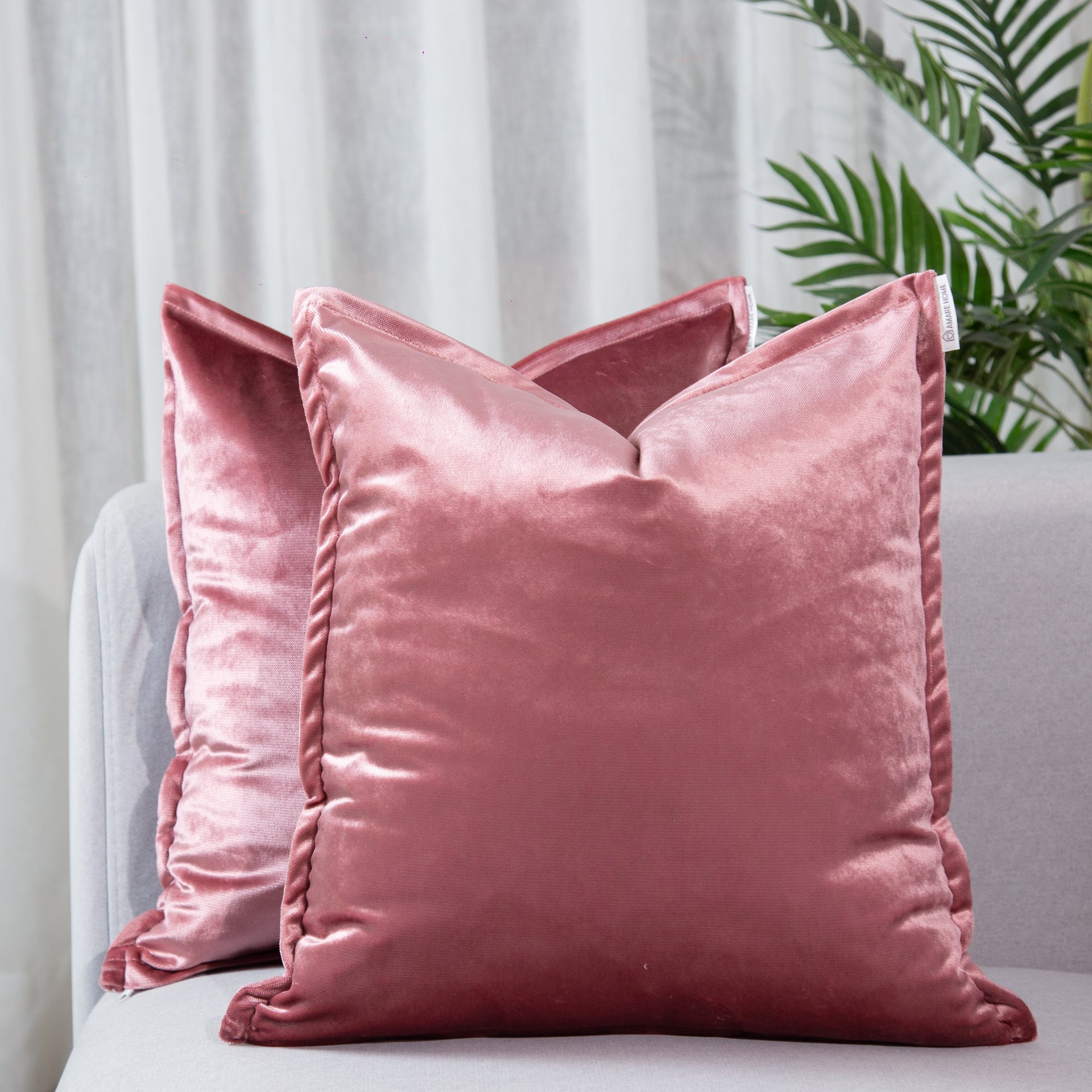 Cojín Nantes Palo de Rosa 45 cm x 45 cm - Colección Prestige