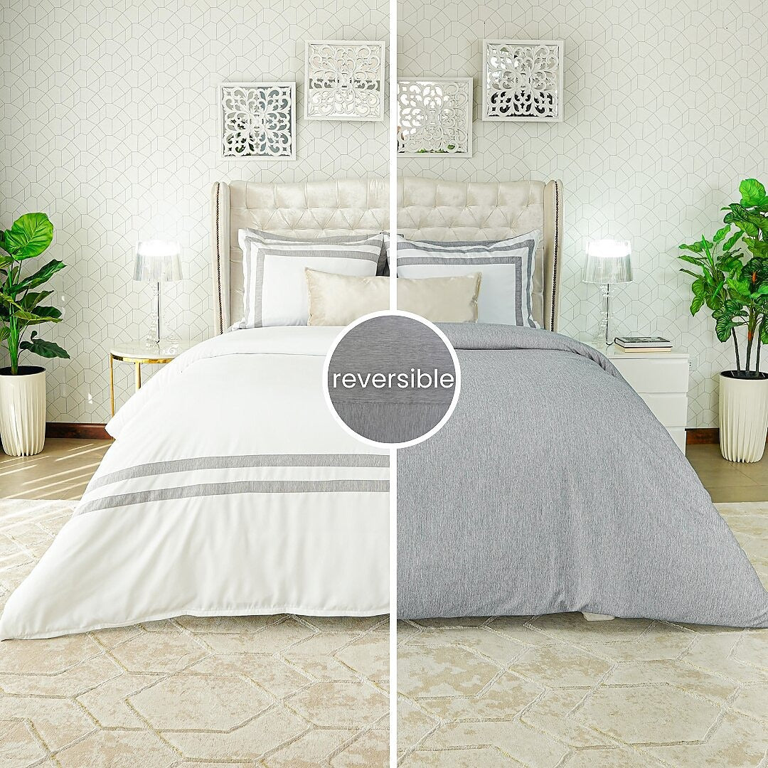 Set - Duvet Cover Gris Plata - Colección Sinfonia