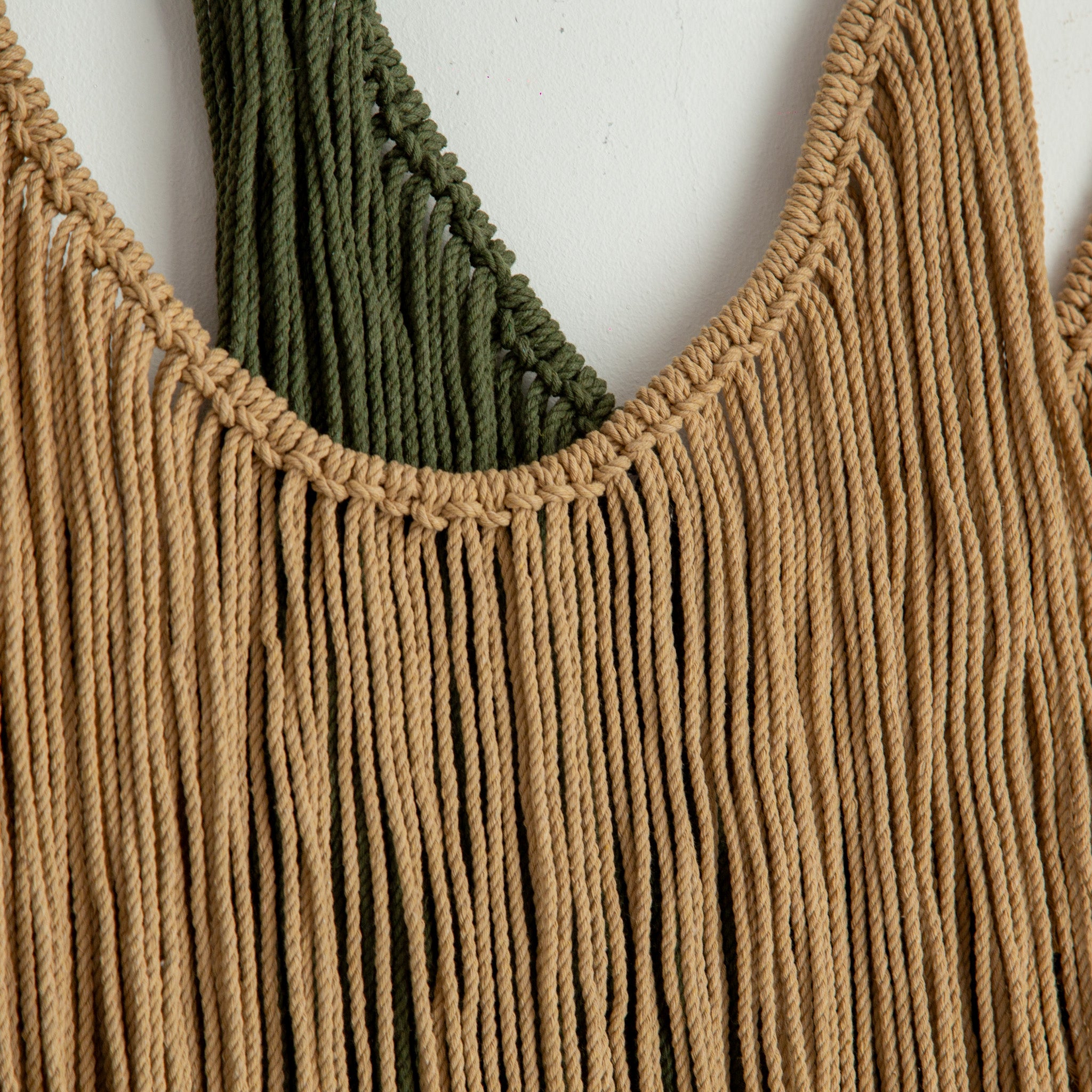 Tapiz Macramé Multicolor Natural Green