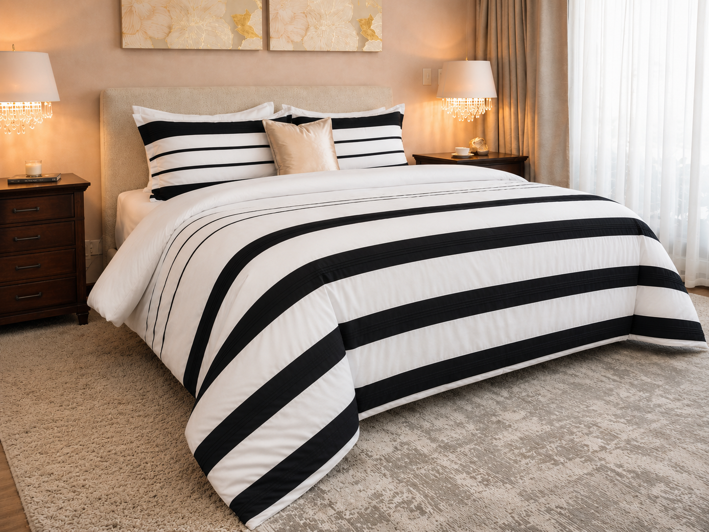 Set Duvet Cover  Black - Armonia