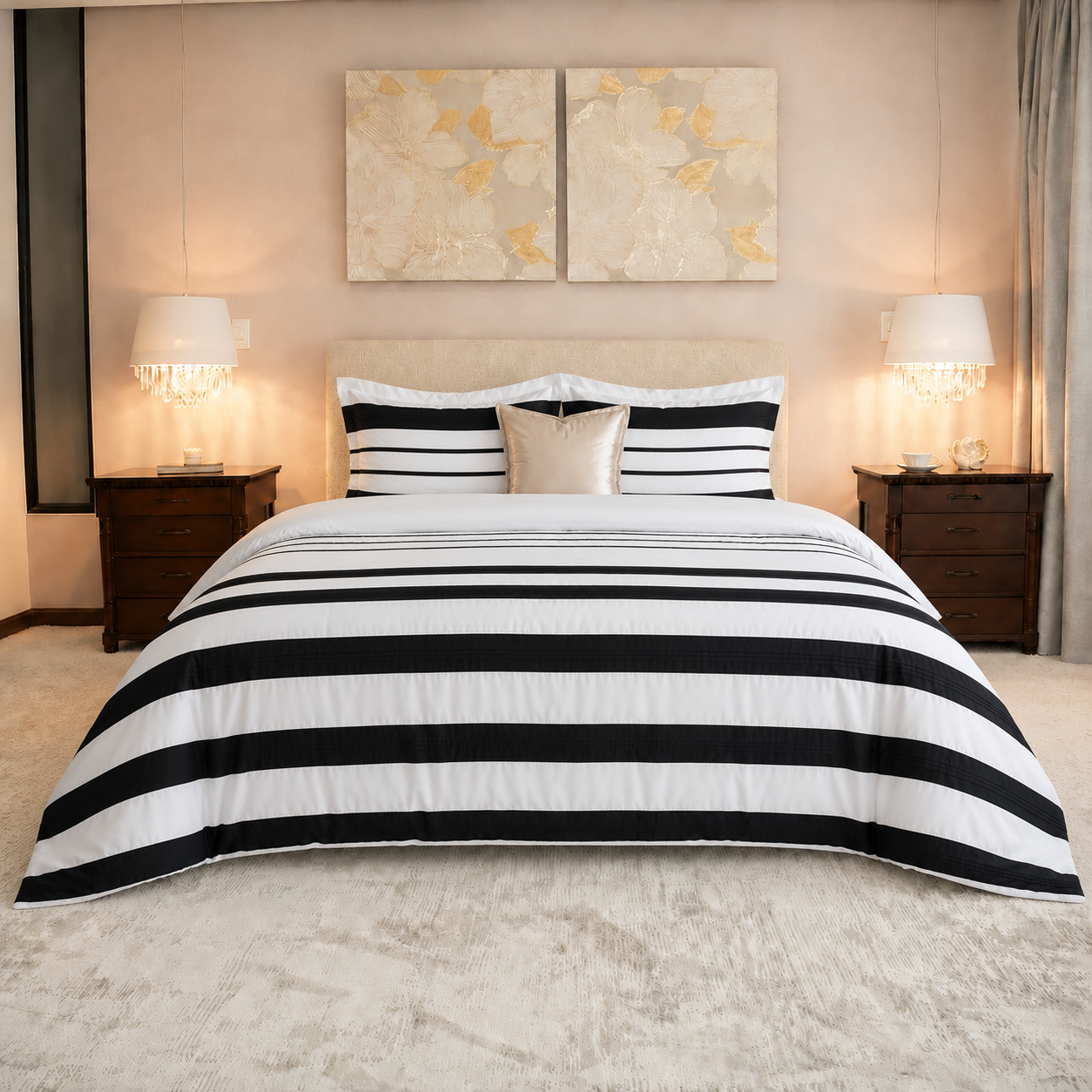 Set Duvet Cover  Black - Armonia