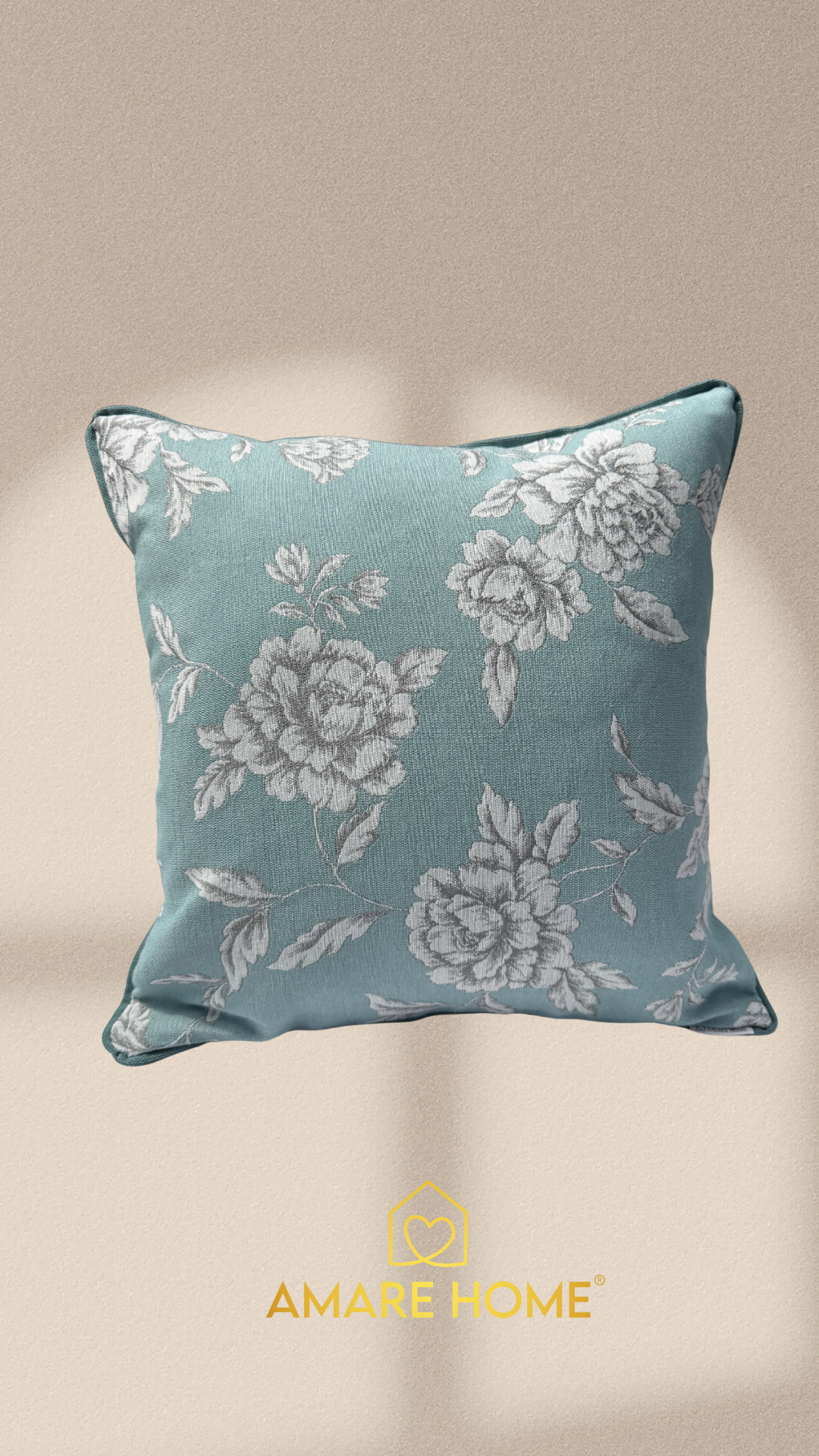 Outlet  Cojín Floral Celeste 2X1