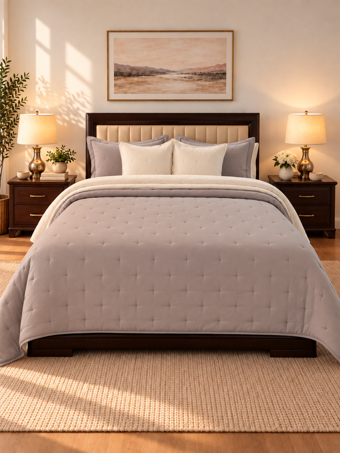 Colcha Luxury  - Gris