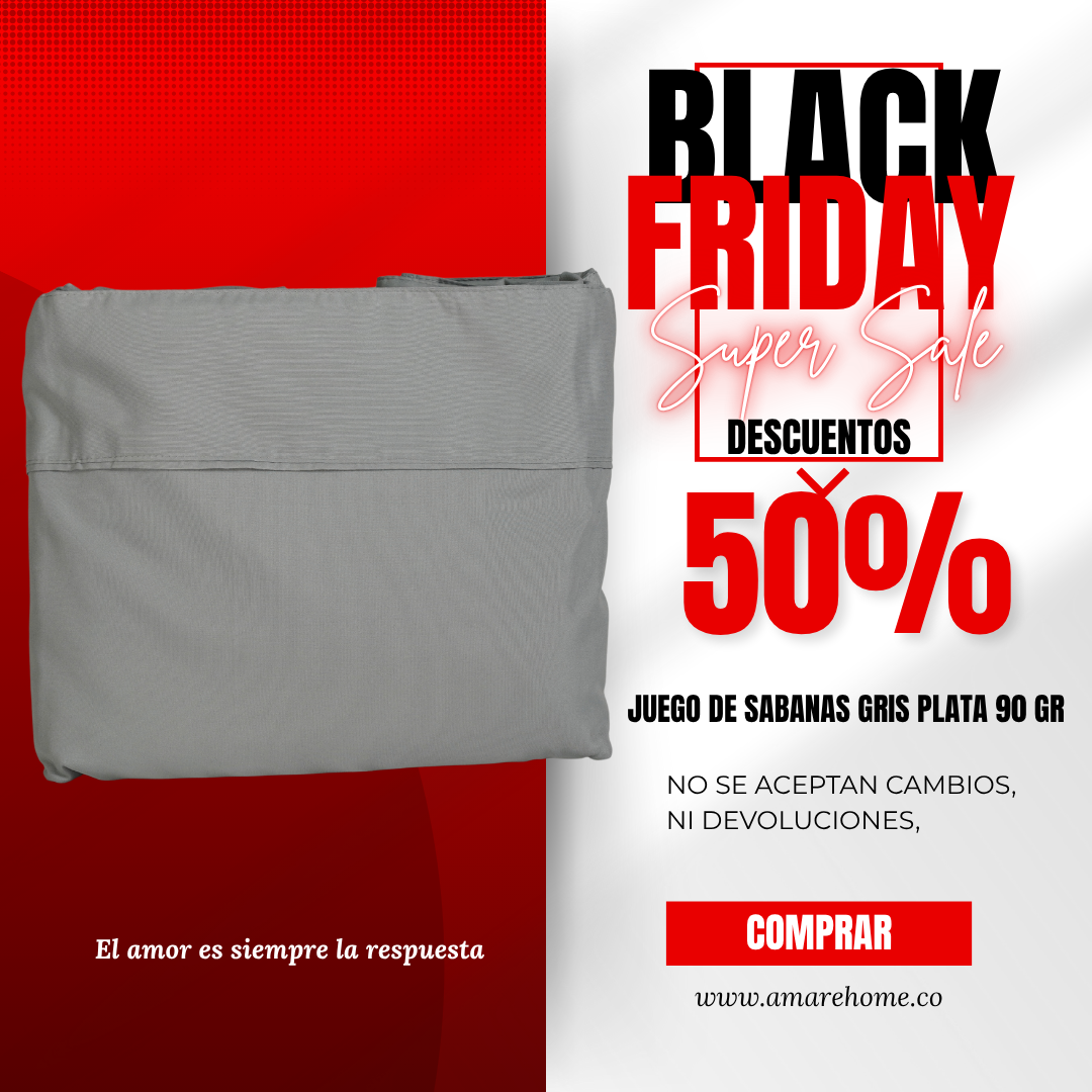 Juego de Sábanas Gris Plata