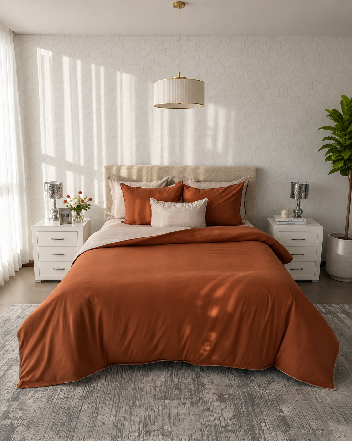 Set Duvet Cover Terracota  - Colección Refugio