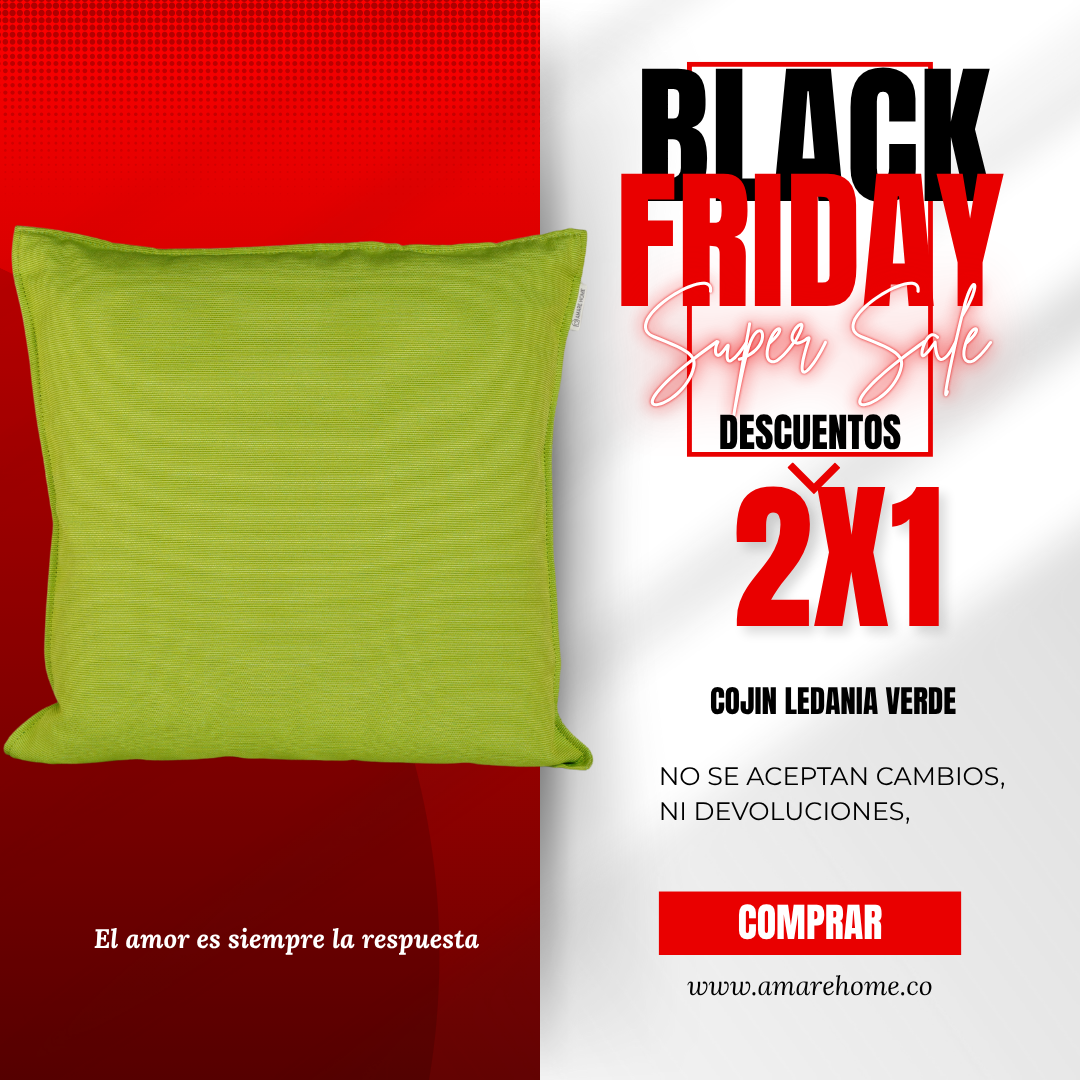Cojín ledania verde