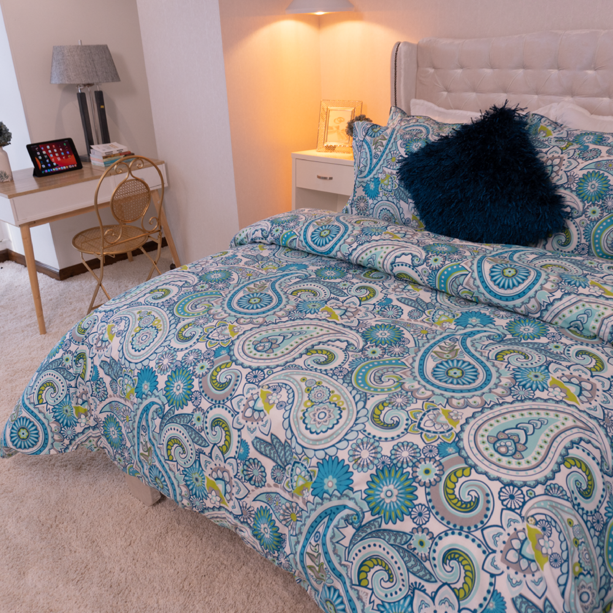 Turquoise Evolution Duvet Cover Set