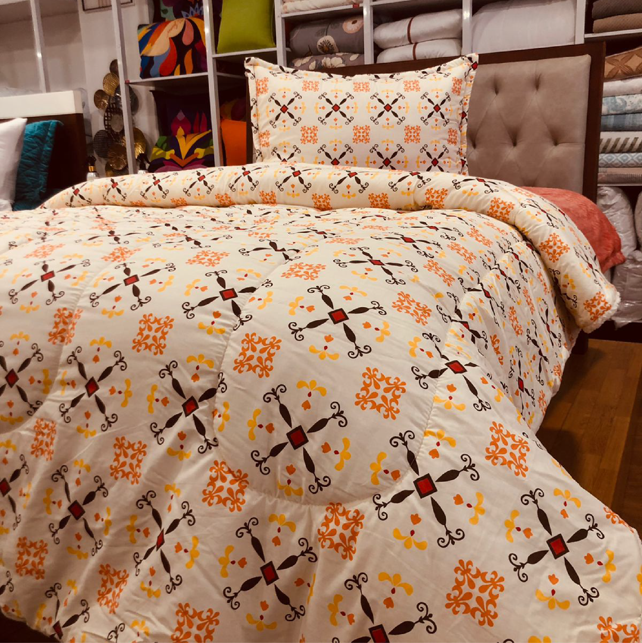 Ana Tangerine Duvet Cover Set