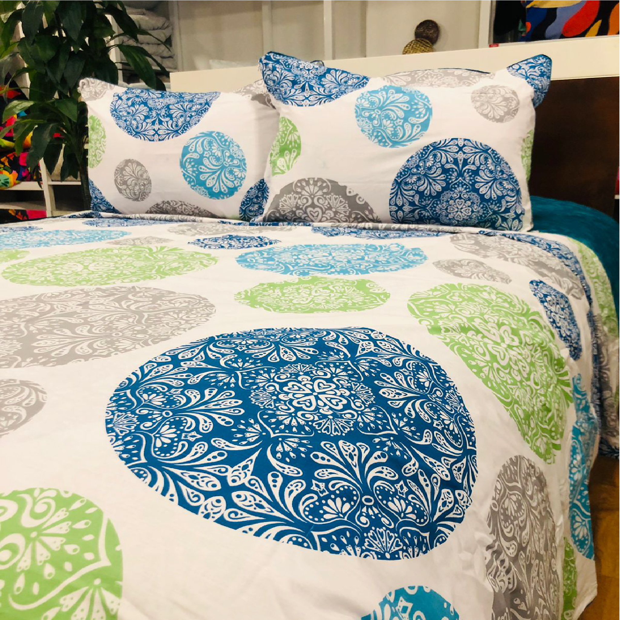 Serena Turquoise Duvet Cover Set