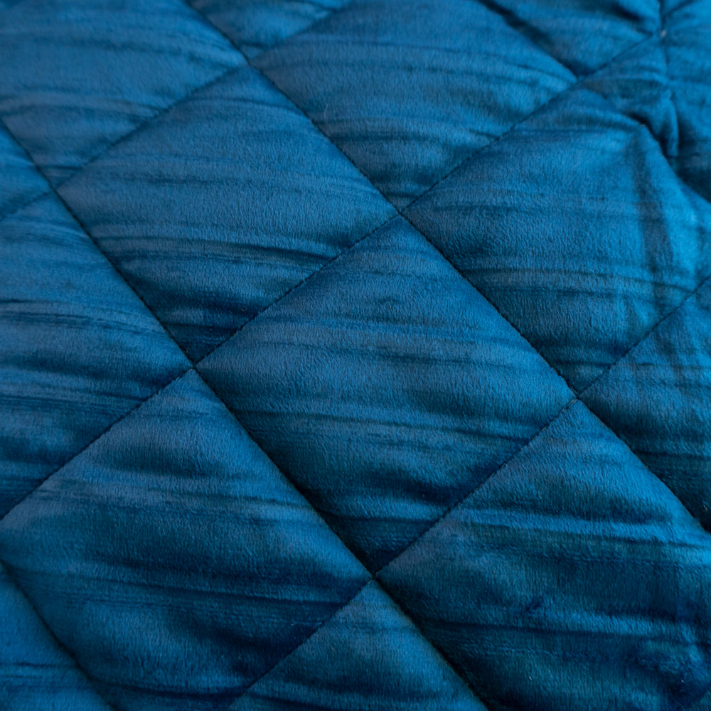 Dark blue bedspread set - Velor Collection