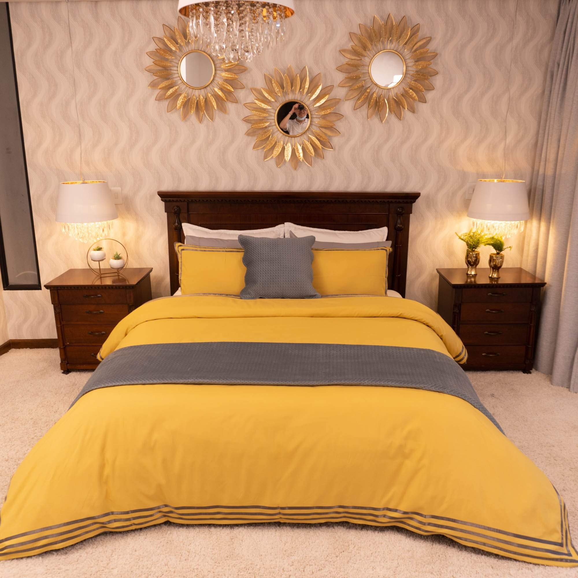 Duvet Cover Luar Mostaza