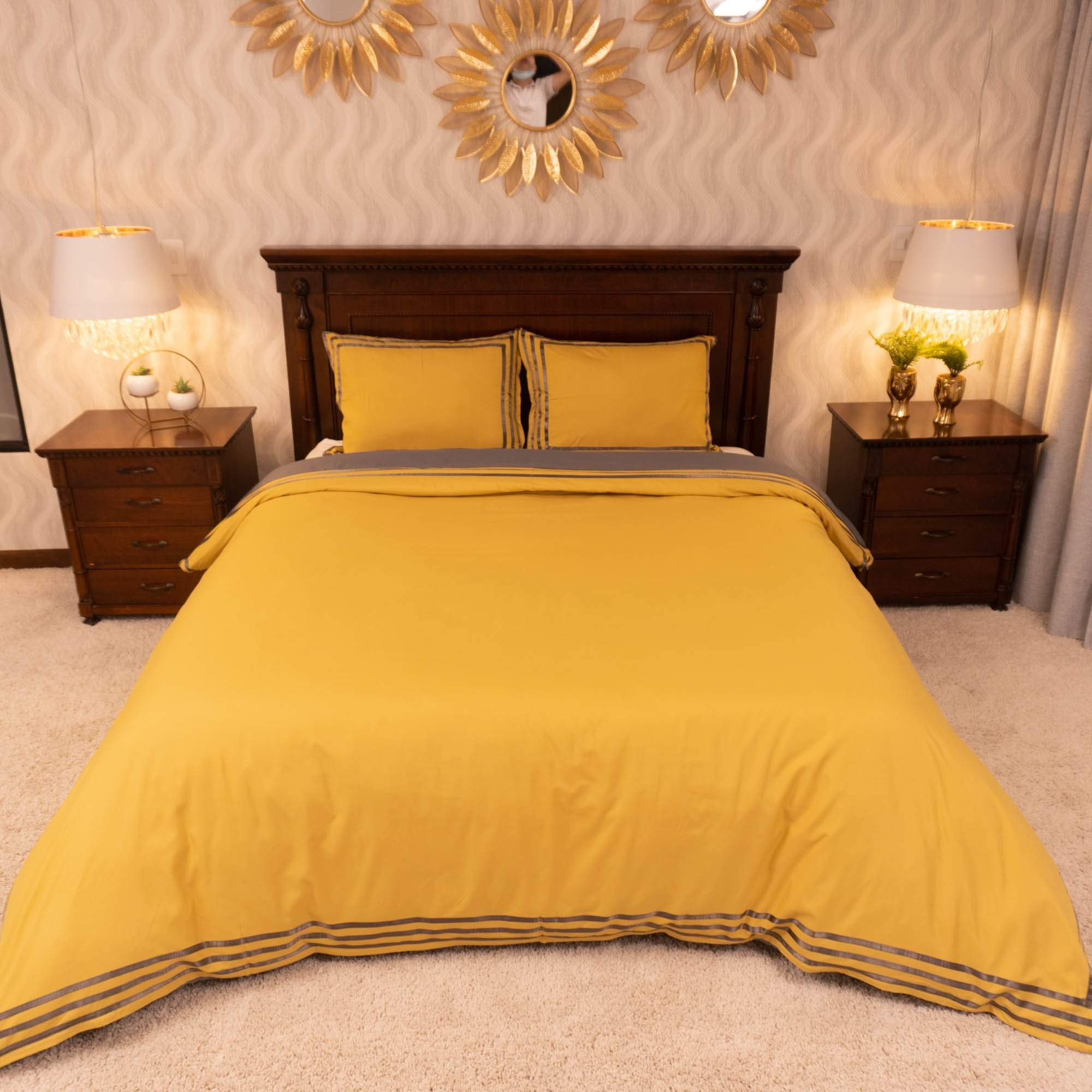 Duvet Cover Luar Mostaza