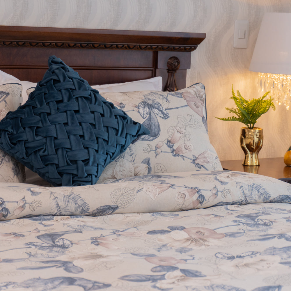 Duvet cover floral blue - Alegría Collection