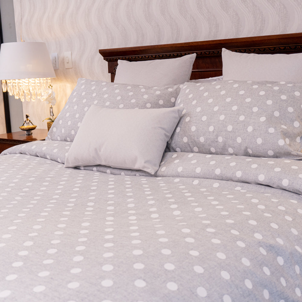 Gray dots duvet cover - Inizio Collection