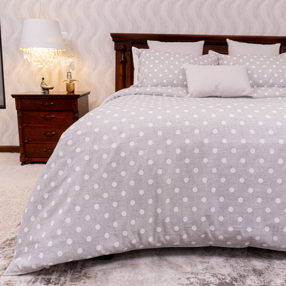 Gray dots duvet cover - Inizio Collection