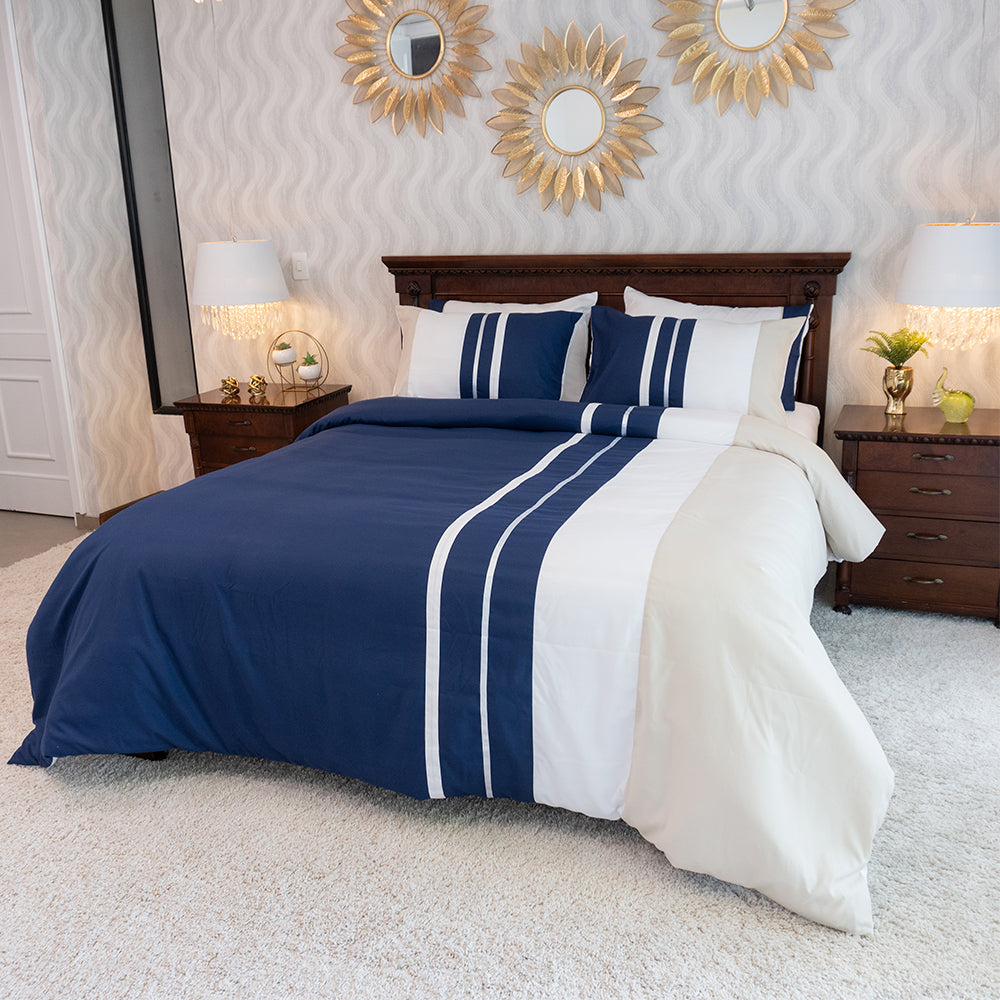 Blue duvet cover set - Illusion Collection