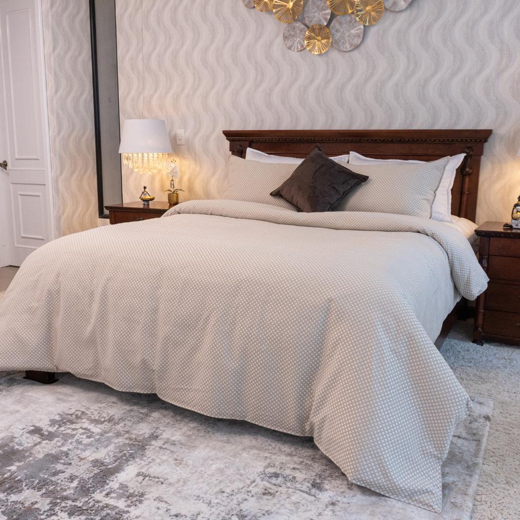 Duvet Cover Delhi Puntos Beige