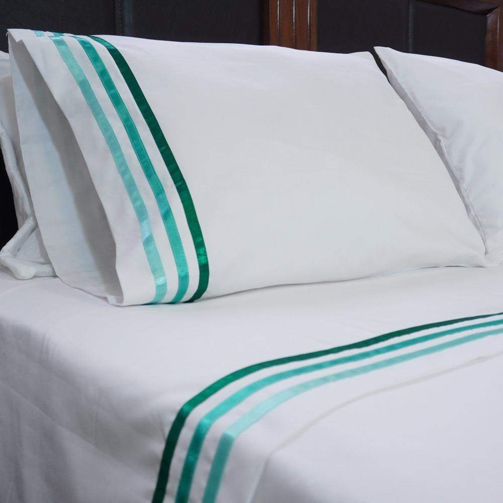 Juego de Cama 300 hilos Algodón Iris Verde