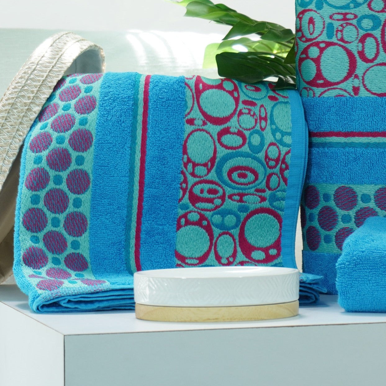 Turquoise towel set - Fernanda Collection